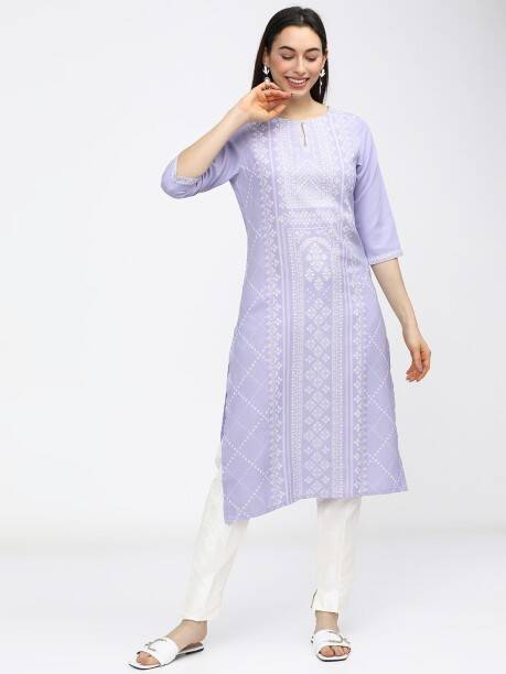 KETCH Women Printed Cotton Kurta Rs.127 