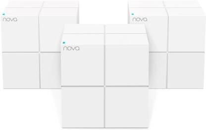 TENDA MW6 (3-Pack) Whole Home Mesh Router WiFi Plug and Play 1200 Mbps Mesh Router(White, Dual Band)