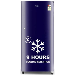 Whirlpool 184 L 2 Star Direct-Cool Single Door Refrigerator (205 WDE CLS 2S SAPPHIRE BLUE-Z, Blue,2023 Model)