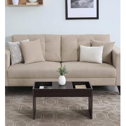 MAMTA DECORATION Engineered Wood Center Coffee Table with Storage for Living Room Home Wooden Tea Tables Furniture (Brown)