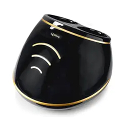 Lifelong LLM432 Air Bag Foot Massager | Shiatsu Foot Massager Machine with Soothing Heat, Deep Kneading Therapy, Air Compression, for Blood Circulation and Foot Wellness, Brown