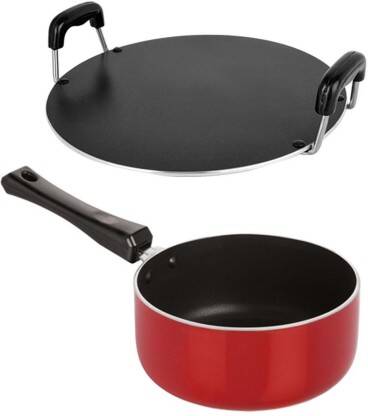 NIRLON SP(M)_RT Non-Stick Coated Cookware Set(PTFE (Non-stick), Aluminium, 2 - Piece)