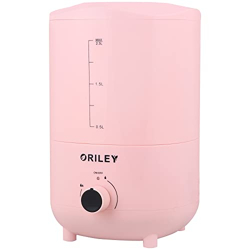Oriley 2111A Ultrasonic Cool Mist Humidifier Manual Air Purifier for Home Office Adults and Baby Bedroom (1 Year Warranty) (2.3L, 18W, Solid Pink)