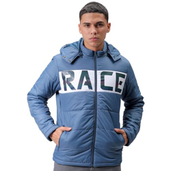 The Indian Garage Co Men's Winter Jacket (0424-NSHDJKT12-02-Airforce Blue-L_Airforce