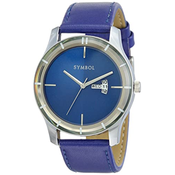 Amazon Brand - Symbol Analog Blue Dial Men's Watch-AZ-SYM-SS21A-07D