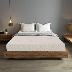 SLEEPSPA by COIRFIT Pure Sleep Premium Orthopaedic 8' Inch Single Size Pocket Spring Mattress | Zero Partner Disturbance Mattresses, Medium Firm with 7 Year Warranty (75 x 30 x 8, Beige)