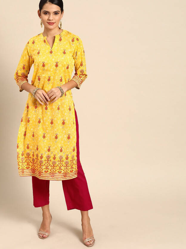 Women Pure Cotton Kurta Pant Set
