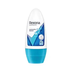 Rexona Shower Fresh Underarm Roll On Deodorant For Women, Antiperspirant, Removes Odour, Keeps Skin Fresh & Clean, Alcohol Free, Skin Friendly, 50 Ml