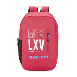 UNITED COLORS OF BENETTON Caspian 16L Polyester Laptop Backpack For Unisex - Red