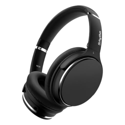 Srhythm NC25 Hybrid Noise Cancelling Headphones Over Ear, Wireless Bluetooth 5.3, 50H Playtime, Low Latency, Transparency Mode
