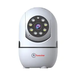 Trueview 2MP Smart CCTV Wi-fi Home Security Camera with Pan Tilt 360 View, 2 Way Talk, Cloud Monitor, Motion Detect, Supports SD Card Up to 256 GB, Night Vision (2MP Color Night Vision Smart Camera)
