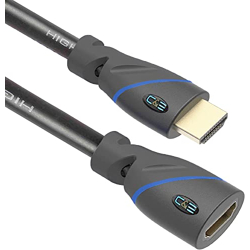 C&E CNE505589 (15 Feet/4.5 Meters) High Speed HDMI Cable Male to Female with Ethernet and Audio Return (3 Pack) (Black)