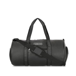 Lavie Sport 46Cm Athlete 27 litres Synthetic Leather Gym Duffle Bag for Men and Women | Exercise, Workout, Fitness Bag, Sports Duffle Gym Bag, Black, 23 Cm