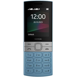 Nokia 150 Dual SIM Premium Keypad Phone | Rear Camera, Long Lasting Battery Life, Wireless FM Radio & MP3 Player and All-New Modern Premium Design | Blue