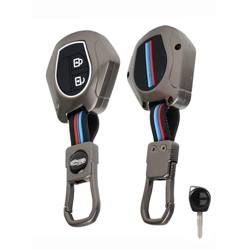 AutoThrill Premium Metal Key Cover Compitable for Suzuki Swift | Ertiga | Wagonr | Celerio | Swift Dzire | Alto | Fronx | Breza | S Presso | Ignis | 2 Button Remote Key