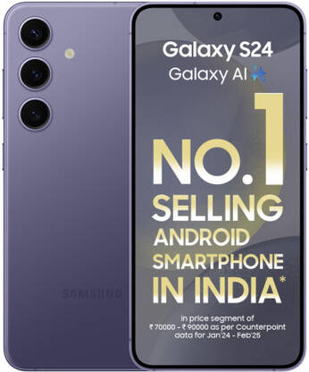 SAMSUNG Galaxy S24 5G (Cobalt Violet, 128 GB)(8 GB RAM)