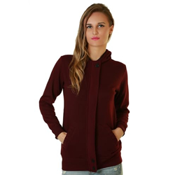 Alano Womens Solid Long Sleeve Jacket | Regular Fit Casual Womens Fleece Jacket | Casual Jacket For Women