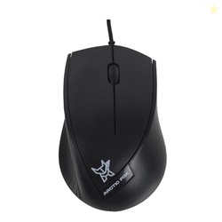 Arctic Fox Opti-Lite Wired Mouse with1200 DPI Optical Sensor, USB Plug