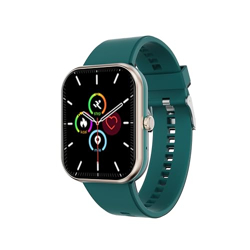 GIZMORE Ultra Max 2.01 Inch Always-On-Big Display | 600 NITS Brightness & Split Screen | Rotating Crown| AI Voice Assistance | Health Suite | Bluetooth Calling Smart Watch for Men and Women (Green)