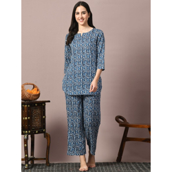 Women Pure Cotton Printed Night suit