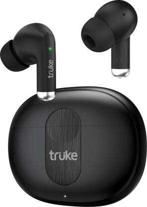 truke Earbuds A1 with Quad Mic ANC upto 32db, 48Hrs battery, Gaming and 4EQ mode, 5.3v Bluetooth(Black, True Wireless)