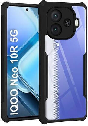 KWINE CASE Back Cover for iQOO Neo 10R 5G(Black, Shock Proof, Pack of: 1)