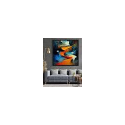 Printed Square-Shaped Wall Art Painting