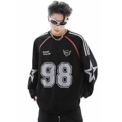 Men Oversized Typography Longline T-shirt