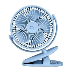 RR Signature Buddy Mini 110mm Portable Clip Fan | 4H Battery | Silent & C type Rechargeable | 360 Rotation | Multi-Clip Function | Portable Cooling | Personal Cooling Fan For Home [ROYALE BLUE]