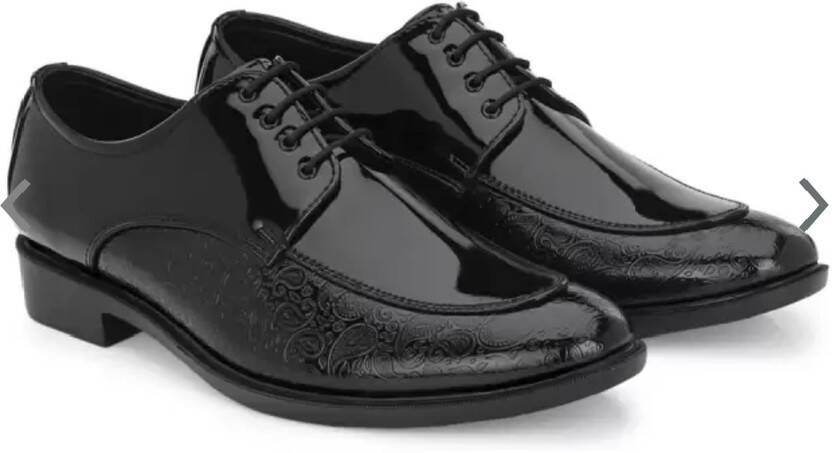 Luxury formal shoe for men|comfort| Trending formal/lace up for men Party Wear For Men(Black , 6)