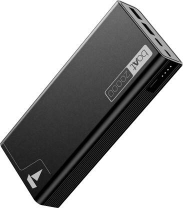 boAt 20000 mAh 22.5 W Power Bank(Carbon Black, Lithium Polymer, Fast Charging, Quick Charge 3.0, Power Delivery 3.0 for Mobile, Tablet)