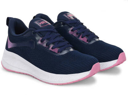 women Lace up Running shoes Navy Blue Running Shoes For Women(Navy , 7)