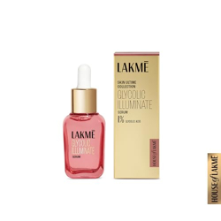 LAKM Glycolic Illuminate Serum With 1% Glycolic Acid Reduces Dullness & Improves Texture, 30 Ml
