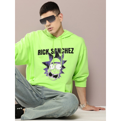 Rick & Marty Printed Hooded Sweatshirt