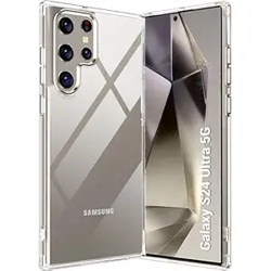 TheGiftKart Ultra-Hybrid Clear Back Case Cover for Samsung Galaxy S24 Ultra 5G | Shockproof Design | Camera Protection Bump | Hard Clear Back Cover for Samsung S24 Ultra 5G (PC & TPU, Transparent)