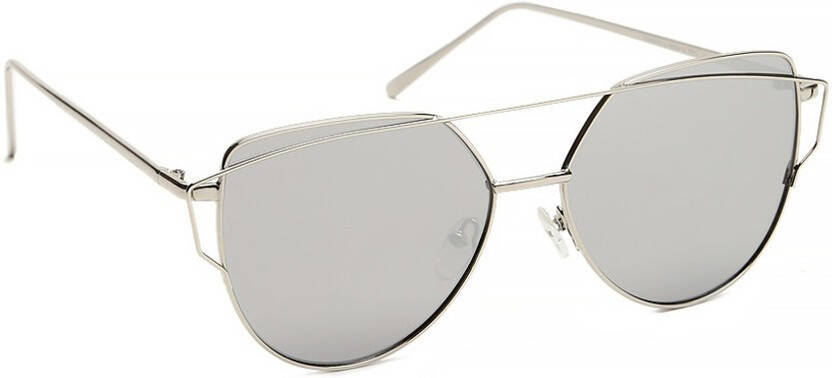 Others Aviator Sunglasses (Free Size)(For Women, Silver)