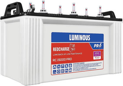 LUMINOUS RC 15000 PRO Tubular Inverter Battery(135Ah)
