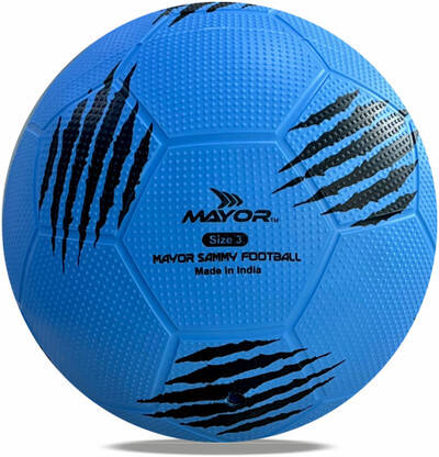 MAYOR Sammy-3 Football - Size: 3(Kids, Pack of 1, Blue)