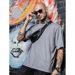 Unisex Textured Oversized Round Neck T-shirt