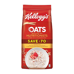 Kellogg's Oats, Rolled Oats, Nut,High in Protein and Fibre, Low in Sodium, 1.5Kg Pack