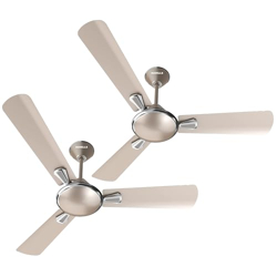 Havells 1200mm Festiva ES Ceiling Fan| Premium Finish| Energy Saving| Designer Fan for Home Decor| Elegant Looks| 230 m/min Air Delivery| Hi-Speed Low Noise| 100% Copper Motor (Pack of 2, Gold Mist)