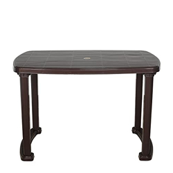 Prima 5000 Center Dining Table for Home, Office & Outdoor Weather Brown Color