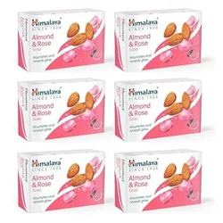 Himalaya Herbals Almond and Rose Soap, 125g (Pack of 6)
