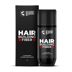 Beardo Hair Building Fiber for Men | Instantly Cover Bald Spots | Spot Concealer | Thickening Powder | Styling | 12 gm