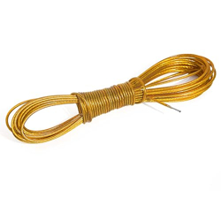 Pure Source India PVC Coated Steel Wire Rope for Drying Clothes/Clothesline/Ideal for Drying Heavy Clothes | Yellow Colour | Pack of 1 (25 MTR)