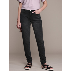 The Life Co. Women Mom Fit Light Fade Stretchable Jeans