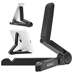 GIZGA essentials Universal Tablet Stand & Mobile Holder| Portable-Foldable, Adjustable Angle, Anti-Slip Pads| Desktop Stand Cradle, Dock for iPad, Smartphone, Kindle, E-Reader, 7-10