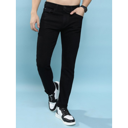 Men Tapered Fit Clean Look Stretchable Jeans