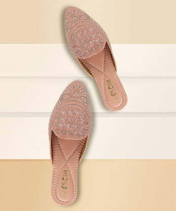 Women Flats Sandal(Pink , 8)