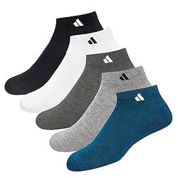 SJeware Unisex Cotton Men And Women Solid Ankle Length Socks (Pack Of 5) Sjw-2013, Assorted